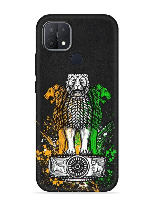 Pillars Of Ashoka Embossed Soft Silicone Case for Oppo A15 Zapvi