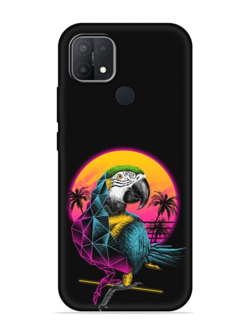 Rad Parrot Embossed Soft Silicone Case for Oppo A15