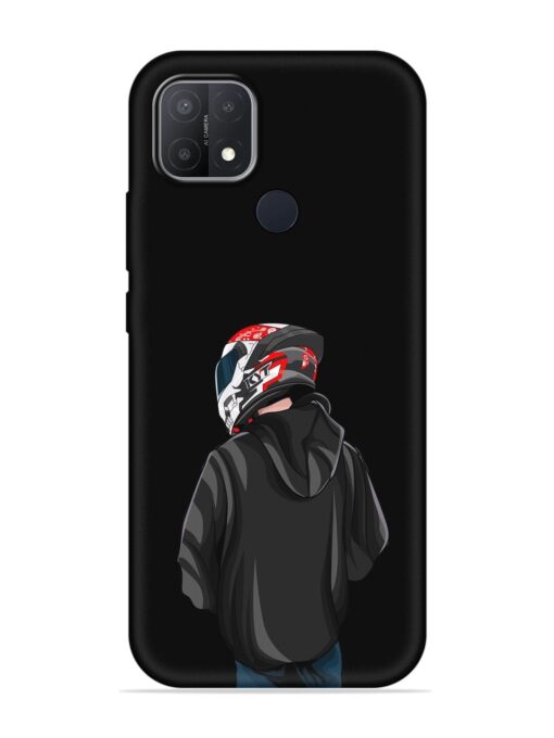 Motorcycle Rider Embossed Soft Silicone Case for Oppo A15 Zapvi