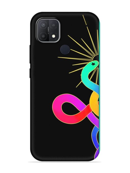 Art Geometric Abstraction Embossed Soft Silicone Case for Oppo A15 Zapvi