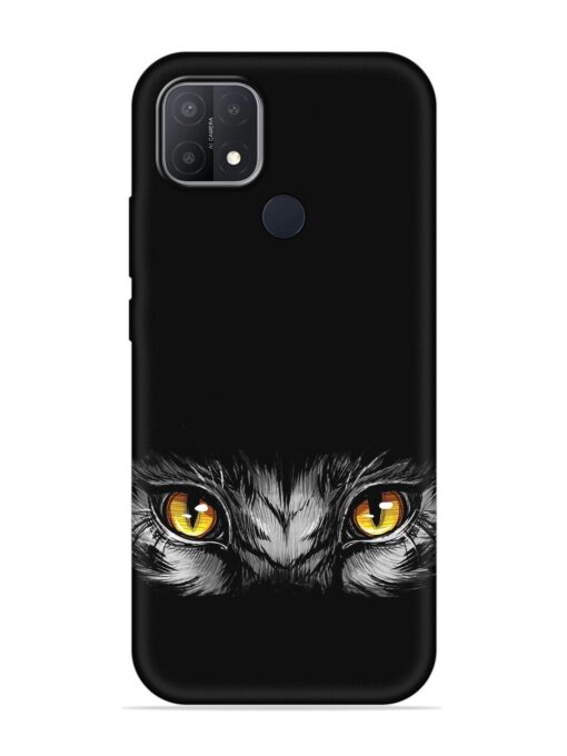 Scary Eye Embossed Soft Silicone Case for Oppo A15 Zapvi