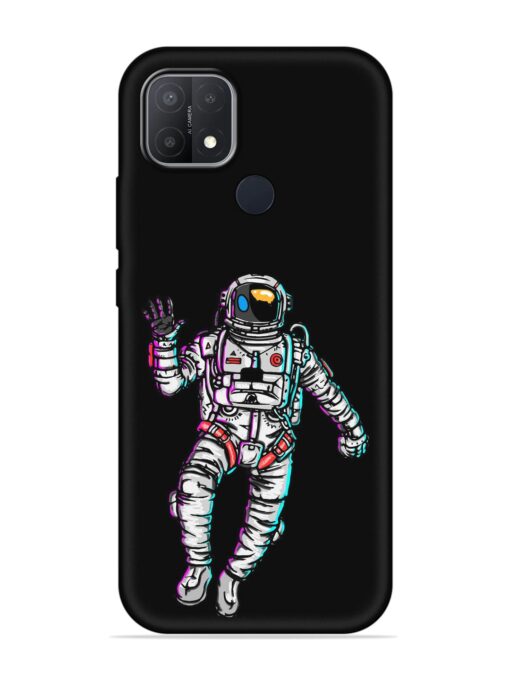 Spaceman Embossed Soft Silicone Case for Oppo A15 Zapvi