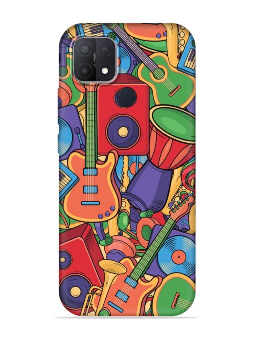 Colorful Music Art Embossed Soft Silicone Case for Oppo A15 Zapvi