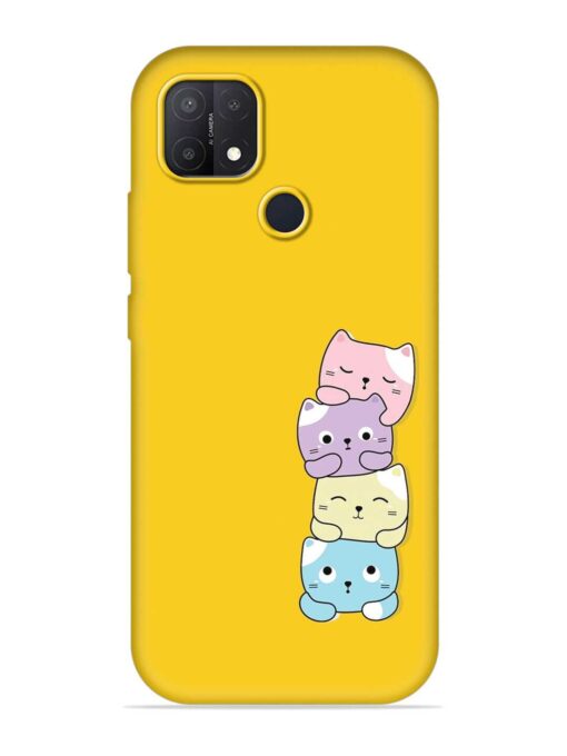 Cartoon Anime Embossed Soft Silicone Case for Oppo A15S Zapvi