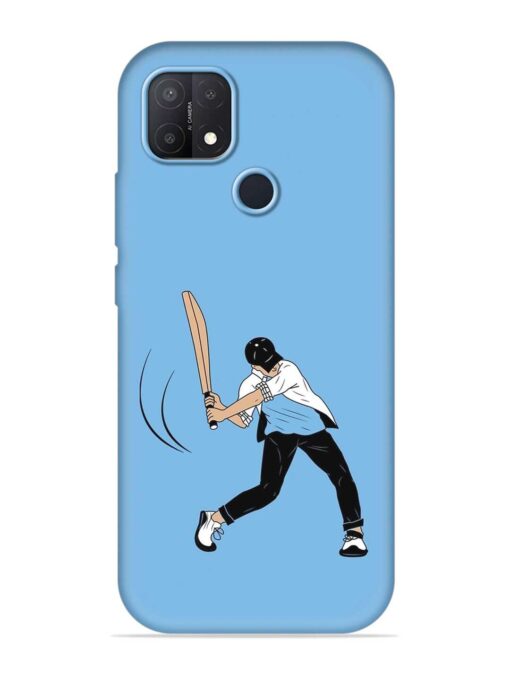 Cricket Gully Boy Embossed Soft Silicone Case for Oppo A15S