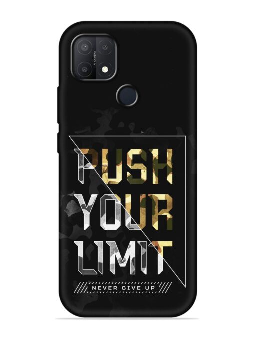 Push Your Limits Embossed Soft Silicone Case for Oppo A15S Zapvi