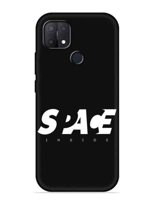 Space Typography Art Embossed Soft Silicone Case for Oppo A15S Zapvi