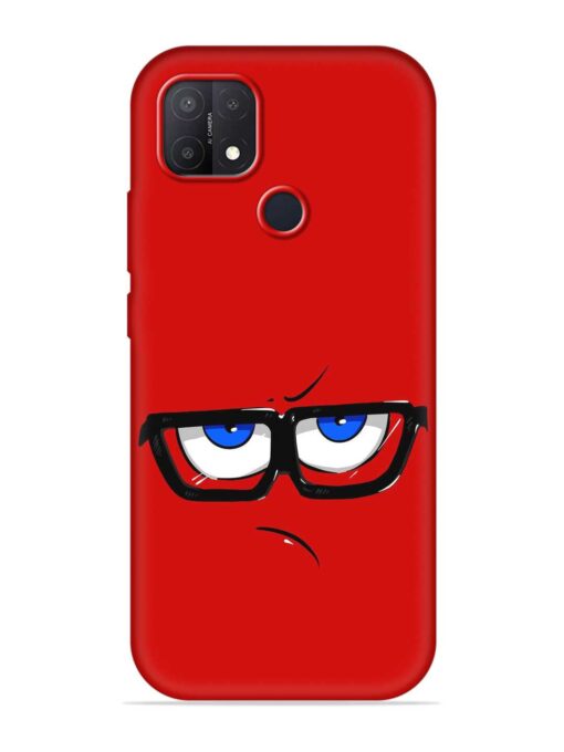 Rad Angry Face Embossed Soft Silicone Case for Oppo A15S