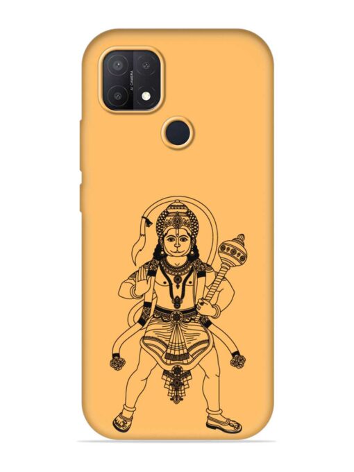 Indian God Hanuman Embossed Soft Silicone Case for Oppo A15S