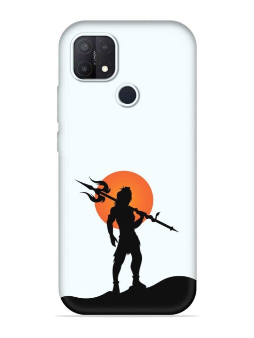 Lord Mahadev Trendy Embossed Soft Silicone Case for Oppo A15S Zapvi