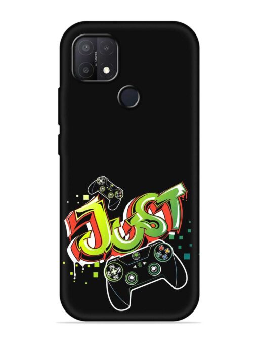 Graffiti Gamepad Illustration Embossed Soft Silicone Case for Oppo A15S Zapvi