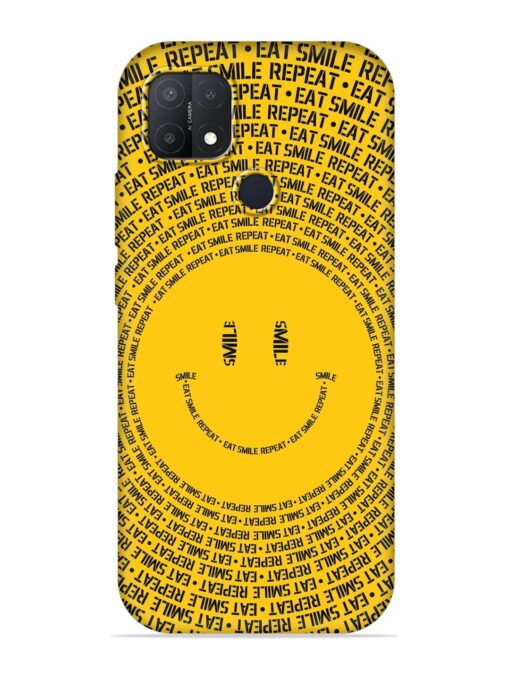 Smiley Embossed Soft Silicone Case for Oppo A15S