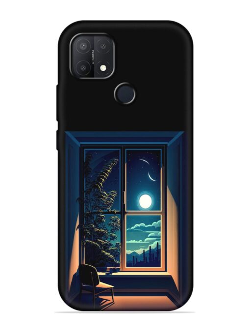 Night View At Window Embossed Soft Silicone Case for Oppo A15S