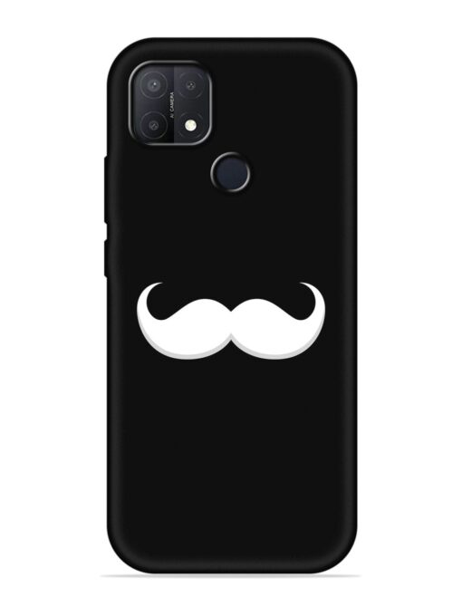 Mustache Vector Embossed Soft Silicone Case for Oppo A15S Zapvi