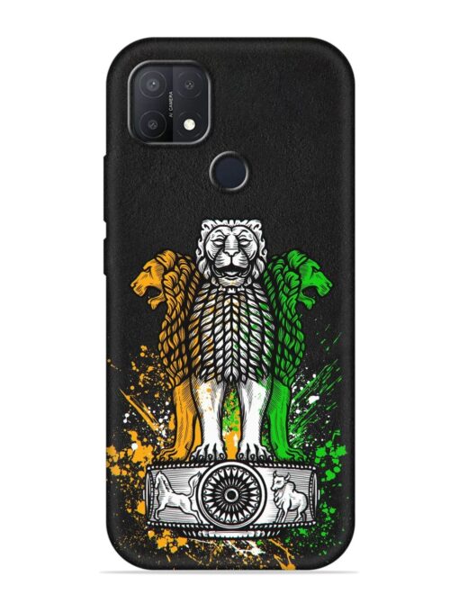 Pillars Of Ashoka Embossed Soft Silicone Case for Oppo A15S Zapvi