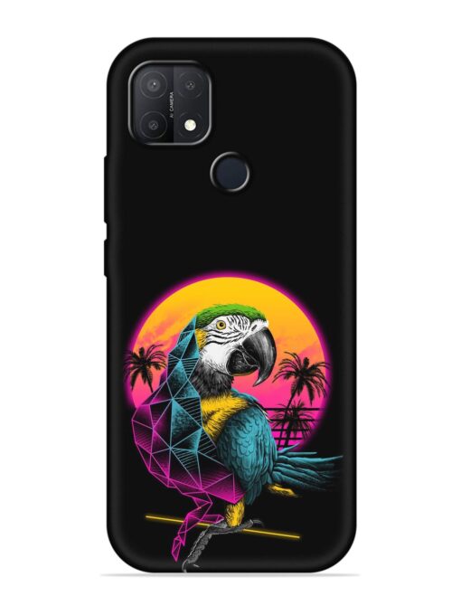 Rad Parrot Embossed Soft Silicone Case for Oppo A15S