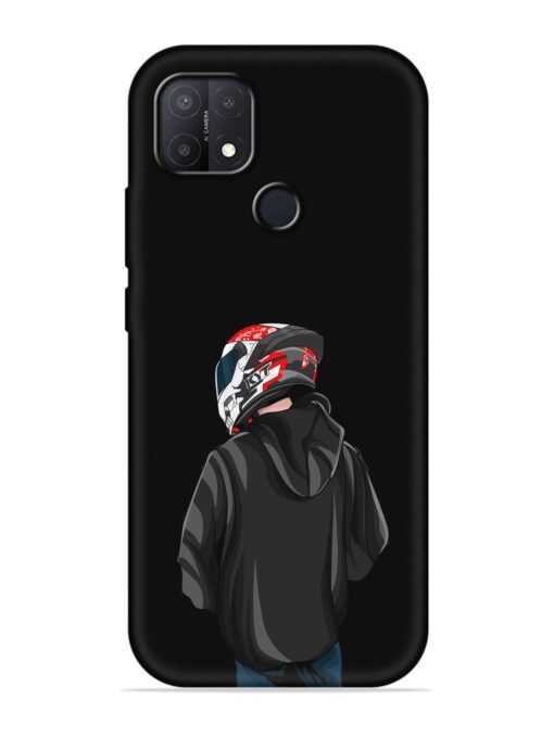 Motorcycle Rider Embossed Soft Silicone Case for Oppo A15S