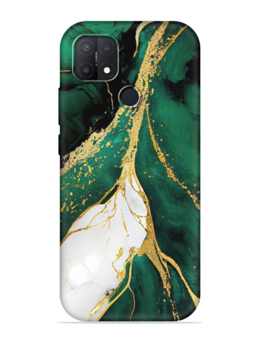 Blue Marble Art Embossed Soft Silicone Case for Oppo A15S