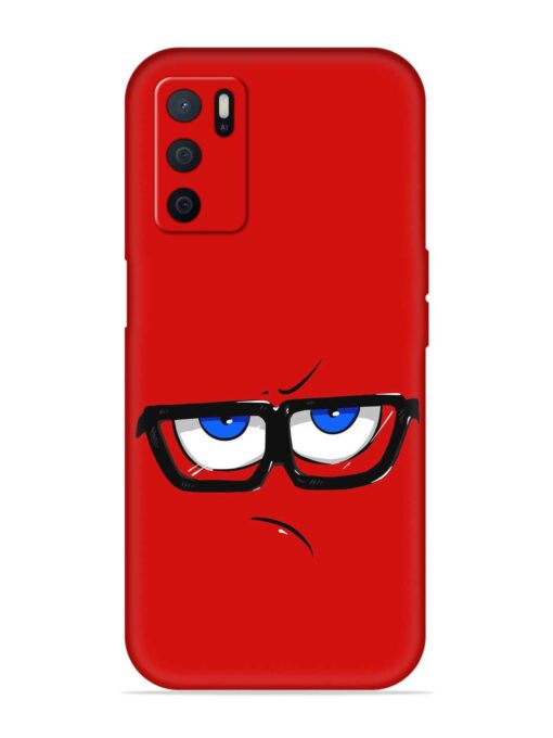 Rad Angry Face Embossed Soft Silicone Case for Oppo A16