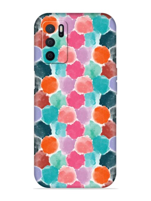 Colorful Seamless Pattern Embossed Soft Silicone Case for Oppo A16 Zapvi