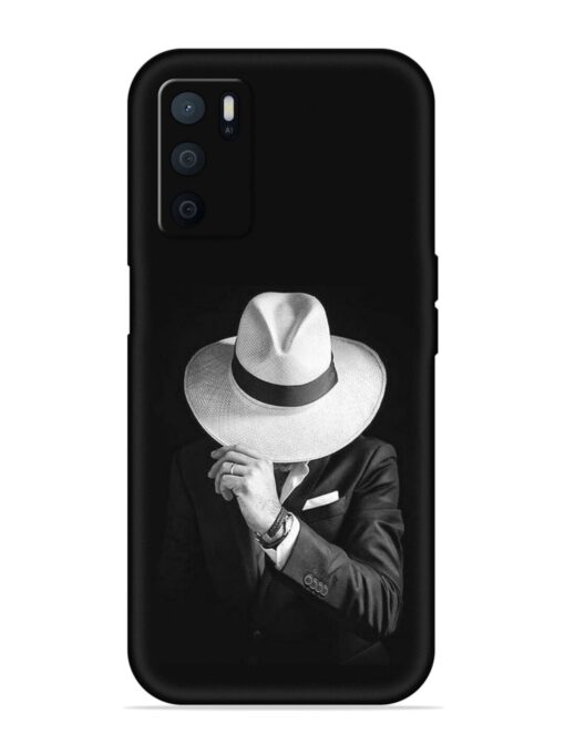 Men Under Hat Embossed Soft Silicone Case for Oppo A16 Zapvi