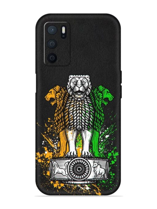 Pillars Of Ashoka Embossed Soft Silicone Case for Oppo A16 Zapvi