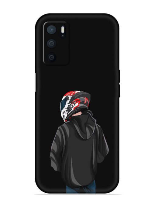 Motorcycle Rider Embossed Soft Silicone Case for Oppo A16 Zapvi