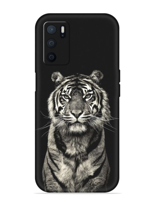 Tiger Art Embossed Soft Silicone Case for Oppo A16 Zapvi