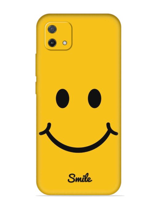 Yellow Smiley Embossed Soft Silicone Case for Oppo A16E Zapvi