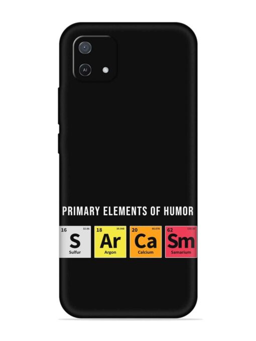 Primary Elements Humor Embossed Soft Silicone Case for Oppo A16E