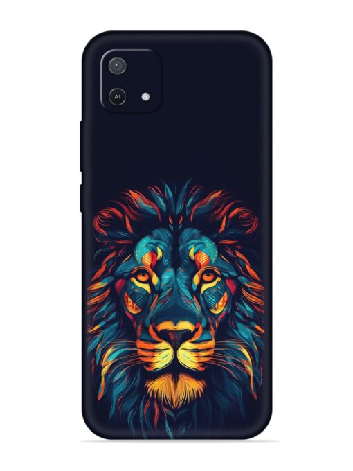 Colorful Lion Embossed Soft Silicone Case for Oppo A16E