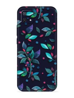 Decorative Watercolor Flower Embossed Soft Silicone Case for Oppo A16K