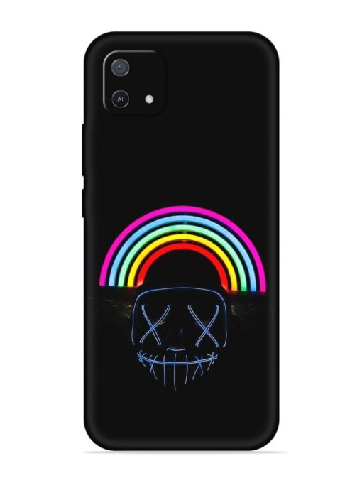 Mask Rainbow Embossed Soft Silicone Case for Oppo A16K