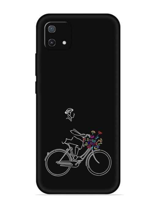 Minimalist Cycle Art Embossed Soft Silicone Case for Oppo A16K Zapvi