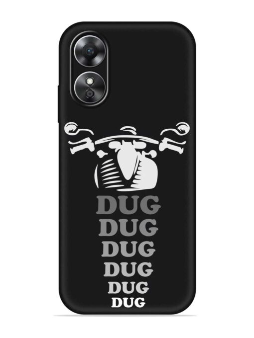 Dug Dug Dug Embossed Soft Silicone Case for Oppo A17 Zapvi