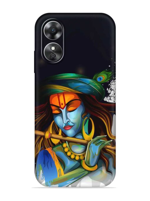 Krishna Art Embossed Soft Silicone Case for Oppo A17 Zapvi