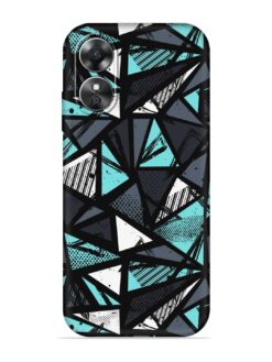 Abstract Seamless Embossed Soft Silicone Case for Oppo A17