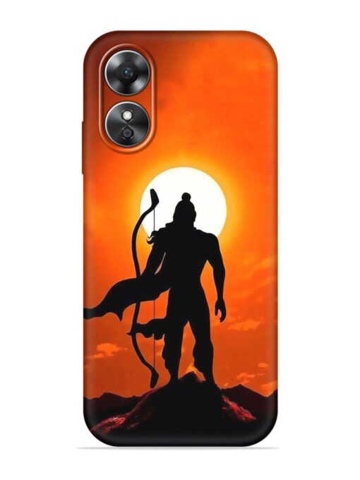 Shree Ram Embossed Soft Silicone Case for Oppo A17 Zapvi