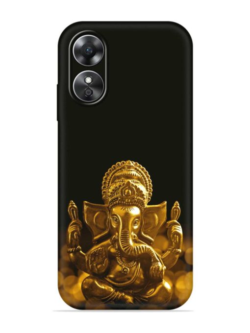 Lord Ganesha Indian Festival Embossed Soft Silicone Case for Oppo A17 Zapvi