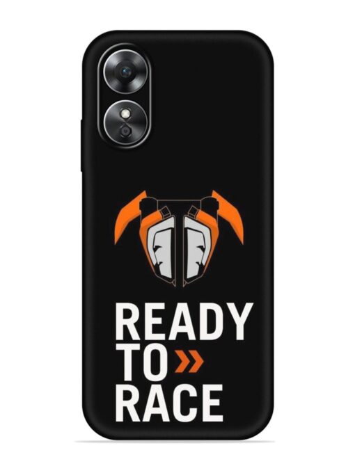 Ready To Race Embossed Soft Silicone Case for Oppo A17 Zapvi