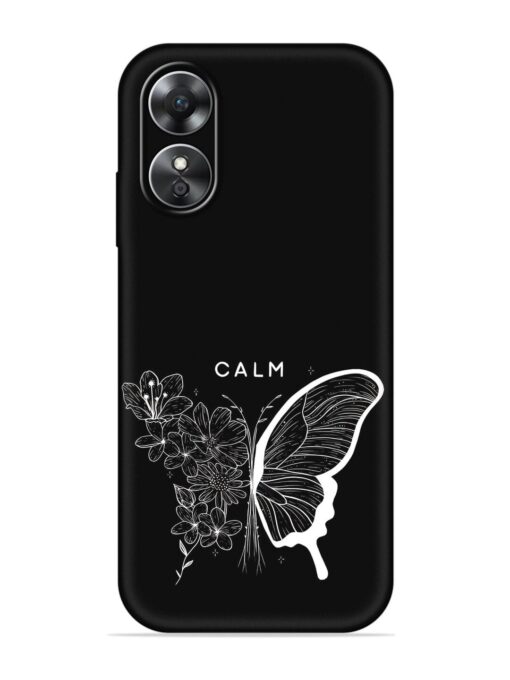 Calm Embossed Soft Silicone Case for Oppo A17 Zapvi