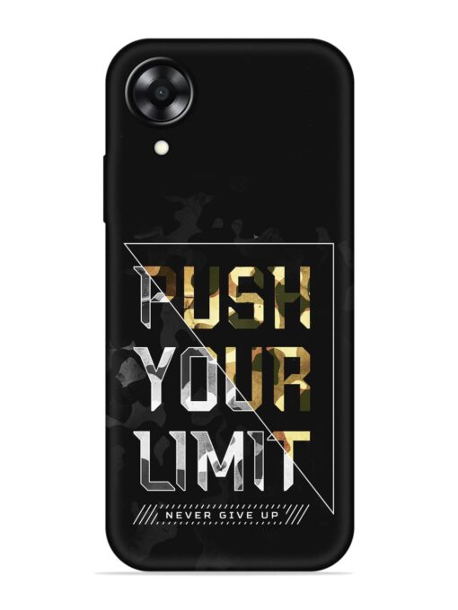 Push Your Limits Embossed Soft Silicone Case for Oppo A17K