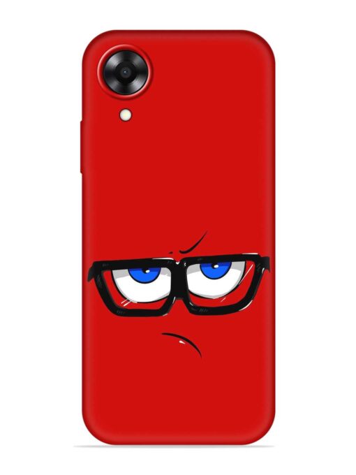 Rad Angry Face Embossed Soft Silicone Case for Oppo A17K