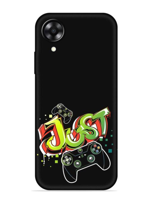 Graffiti Gamepad Illustration Embossed Soft Silicone Case for Oppo A17K