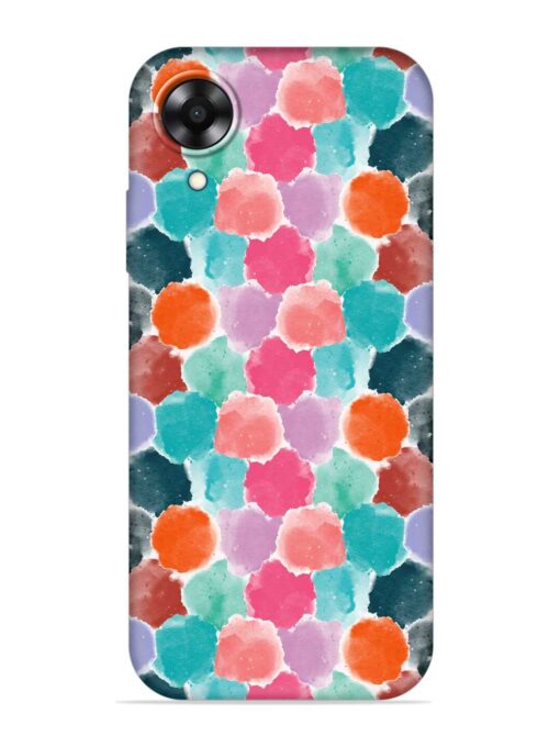 Colorful Seamless Pattern Embossed Soft Silicone Case for Oppo A17K