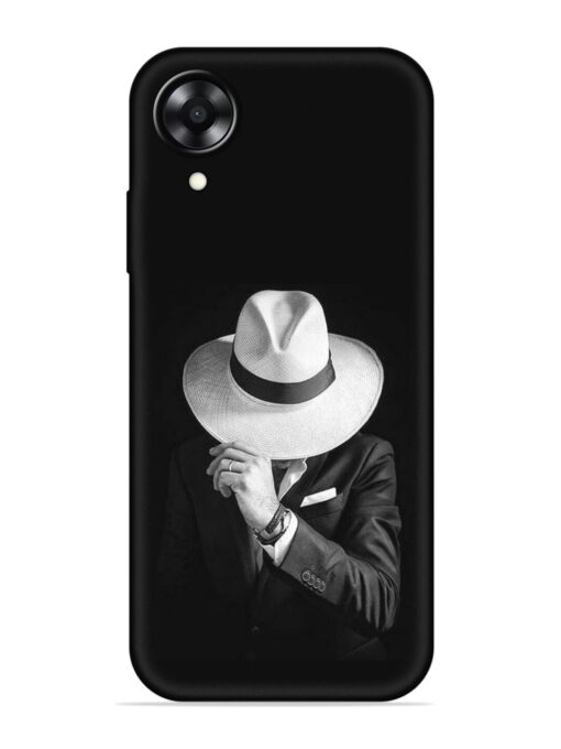 Men Under Hat Embossed Soft Silicone Case for Oppo A17K