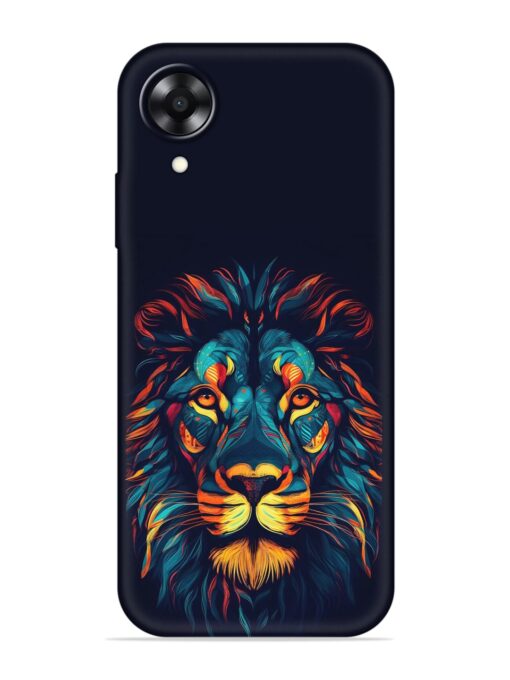 Colorful Lion Embossed Soft Silicone Case for Oppo A17K Zapvi