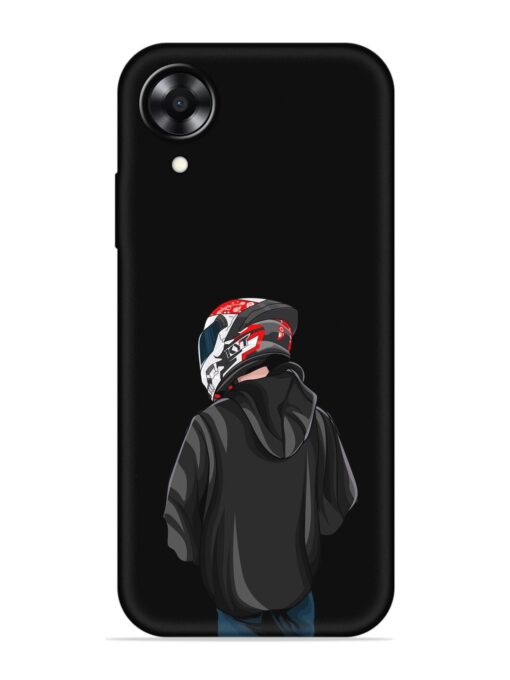 Motorcycle Rider Embossed Soft Silicone Case for Oppo A17K Zapvi