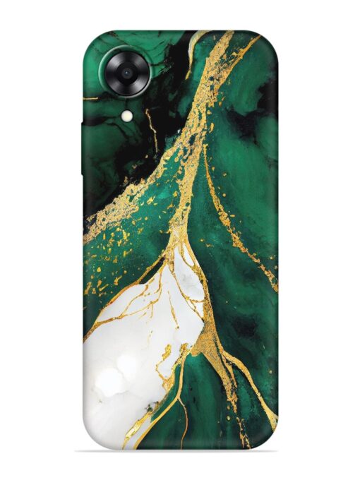 Blue Marble Art Embossed Soft Silicone Case for Oppo A17K