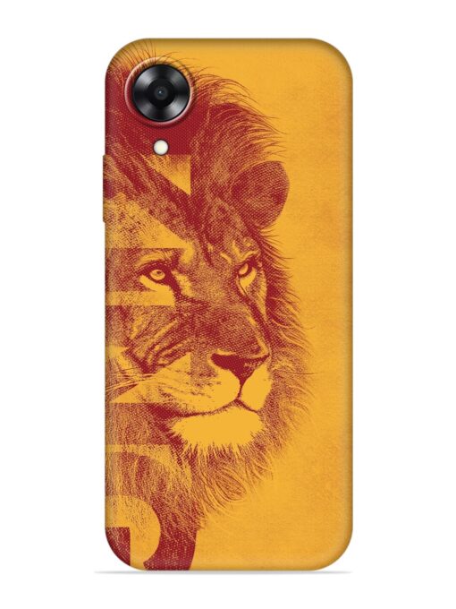 Gold Lion Crown Art Embossed Soft Silicone Case for Oppo A17K Zapvi